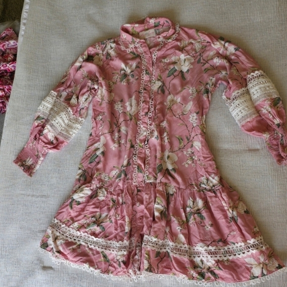 Miss June Boho Floral Mini Dress Fairycore Lace Trim Cottagecore Romantic - Picture 2 of 7